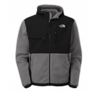 The North Face Men's Denali Hoodie, Charcoal Grey Heather/Black
